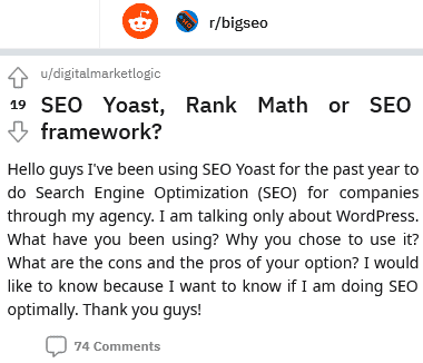 which is the best seo yoast rank math or seo framework