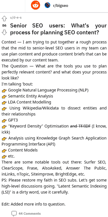 seo content plan google nlp wiki entities keyword difficulty keyword density keyword clustering tools search volume