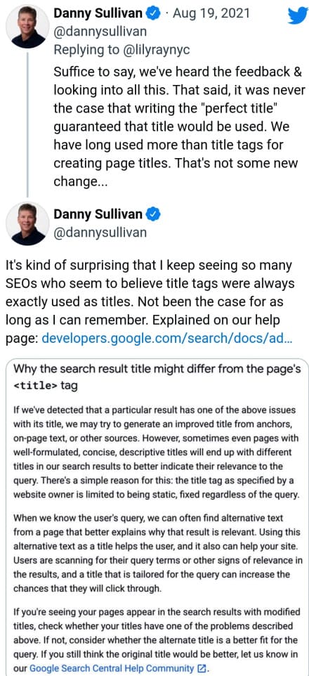 match your h1 to your title and description to first paragraph on the page google wont change your meta data