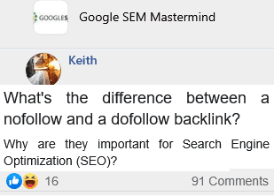 whats the difference between a nofollow and a dofollow backlink