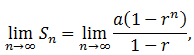 the limit of the sequence of partial sums