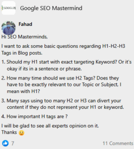 To Optimize h1 h2 h3 Header Tags