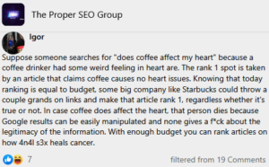 Conspiracy Theory in SEO: First Page Results May Change Your Mind or Knowledge