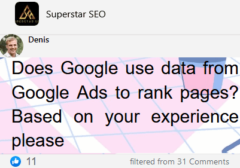 Does Google Use Data From Google Ads to Rank Pages? Based on Your Experience