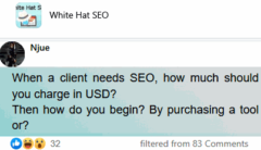 How many USD should we charge a New SEO Client?