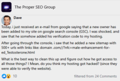 How to Delete Hacked Urls From Google SERPs? A New Owner Has Been Added on GSC