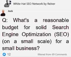 Reasonable Budget for Local Solid-SEO for a Small Business