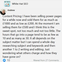 Some Inputs on SEO Friendly Content Pricing per Unit in GBP