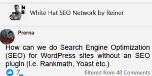 To do SEO for WP Sites without Plugins Rankmath or Yoast