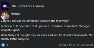 What Are Technical SEO, SEO Specialist | Executive | Consultant | Manager | Analyst | Expert?