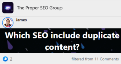 What SEO Parts do They Include Duplicate Content?
