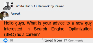 advice for a new lancer in search engine optimization seo as a career