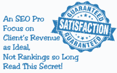 an seo pro focus on client s revenue as ideal not rankings so long read this secret