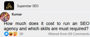 cost to run an seo agency and which skills are strongly required