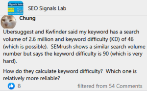 How do some Tools Calculate the Keyword Difficulty? Which One is Relatively more Reliable? SEMrush|Ubersuggest|Kwfinder