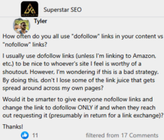 How Often do You All Use Nofollow or Dofollow Links in Your Content?