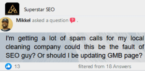 How to Handle Spam Calls Where It Seems They Come from Our GMB Page?