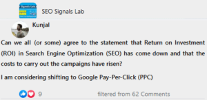 ROI in SEO Goes Down, but the Cost Goes Up? I Consider Shifting to Google PPC