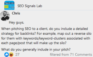 we didn t explain a detailed seo or marketing strategy that we would run to any client don t bother