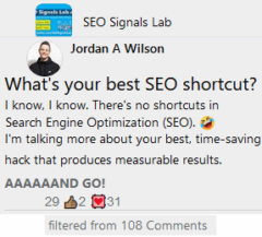 what is your best seo shortcut time-saving hack that produces measurable results