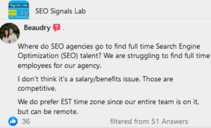 where do seo agencies go to find full-time seo talented employees