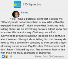 An SEO Client Asked For guarantee What if you do not achieve the ROI or Sales within the expected timeframe?