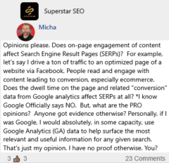 Does On-Page Visitor Read Long Affect Search Engine Result Pages (SERPs)?