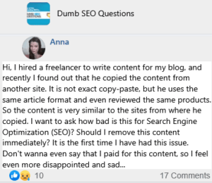 A Writer I Hired Wrote Similarly Content With Another Site. Will It Hurt My Website SEO?
