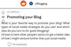 To Promote a Blog with Reddit, Twitter, Pinterest