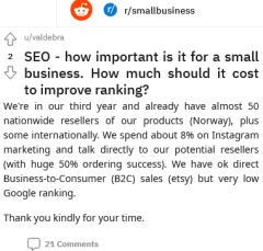 A Business Needs Website Rankings for Google to Gain More Resellers for Its Products