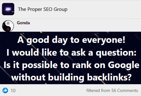 can rank without backlinks