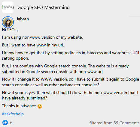 what should we do to www and non www of a site on google search console