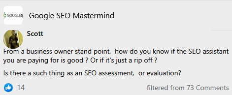 how do you know if the seo assistant you are paying for is good