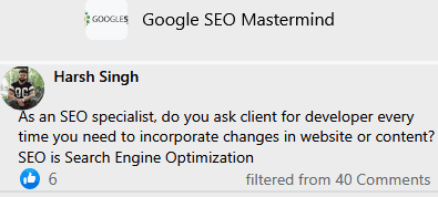 as an seo specialist do you ask any client for access details every time you want to make some corrections