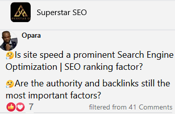 page speed versus backlink as two ranking factors
