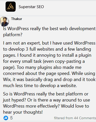 is wordpress really the best web development platform