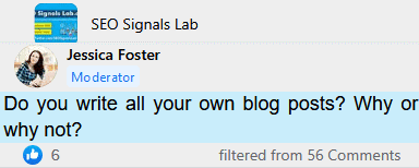 do you write all your blog posts yourself why or why not