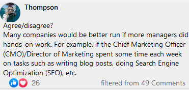 dis agree a chief marketing officer cmo needs to spend some hours a week working on seo