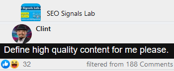 define what is high-quality content